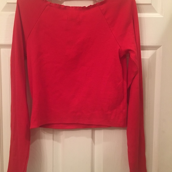 NEW! Women's cotton blend V-neck ruched top - Picture 4 of 4